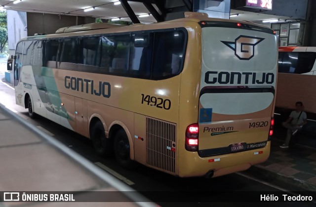 Empresa Gontijo de Transportes 14920 na cidade de Volta Redonda, Rio de Janeiro, Brasil, por Hélio  Teodoro. Número da foto: #13271722.