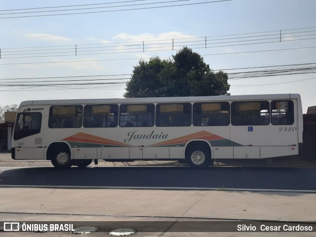 Jandaia Transportes e Turismo 2480 na cidade de Presidente Prudente, São Paulo, Brasil, por Silvio  Cesar Cardoso. Número da foto: #13272756.