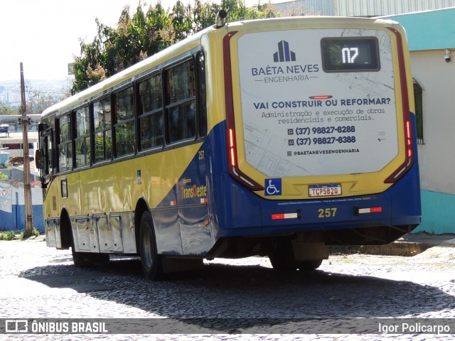 Trancid - Transporte Cidade de Divinópolis 257 na cidade de Divinópolis, Minas Gerais, Brasil, por Igor Policarpo. Número da foto: #13274259.