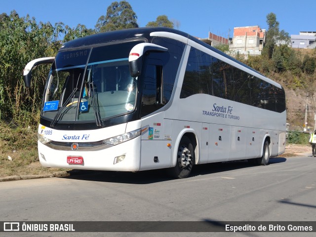 Santa Fé Turismo 1085 na cidade de Franco da Rocha, São Paulo, Brasil, por Espedito de Brito Gomes. Número da foto: #13272024.