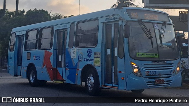 Auto Viação São José 12333 na cidade de Fortaleza, Ceará, Brasil, por Pedro Henrique Pinheiro. Número da foto: #13272279.