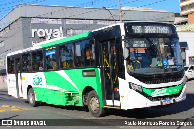 Viação Elite RJ 176.078 na cidade de Volta Redonda, Rio de Janeiro, Brasil, por Paulo Henrique Pereira Borges. Número da foto: #13273297.