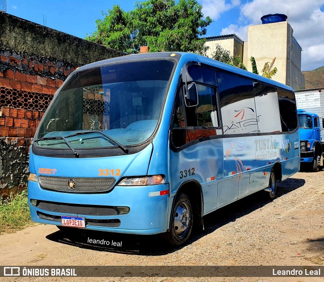 Tustão Turismo e Fretamento 3312 na cidade de Nova Iguaçu, Rio de Janeiro, Brasil, por Leandro Leal. Número da foto: #13271801.