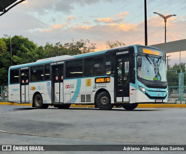Rota Sol > Vega Transporte Urbano 35514 na cidade de Fortaleza, Ceará, Brasil, por Adriano  Almeida dos Santos. Número da foto: #13271595.