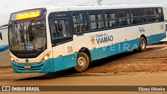 Empresa de Transporte Coletivo Viamão 597 na cidade de Viamão, Rio Grande do Sul, Brasil, por Elizeu Oliveira. Número da foto: #13273086.