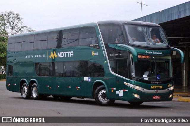 Viação Motta 18003 na cidade de Presidente Prudente, São Paulo, Brasil, por Flavio Rodrigues Silva. Número da foto: #13273109.