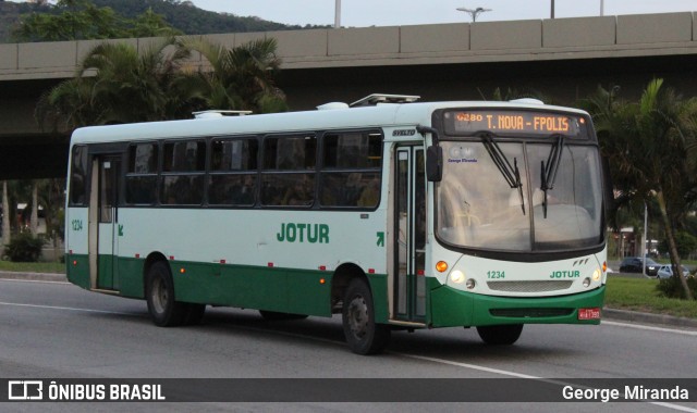 Jotur - Auto Ônibus e Turismo Josefense 1234 na cidade de Florianópolis, Santa Catarina, Brasil, por George Miranda. Número da foto: #13273676.