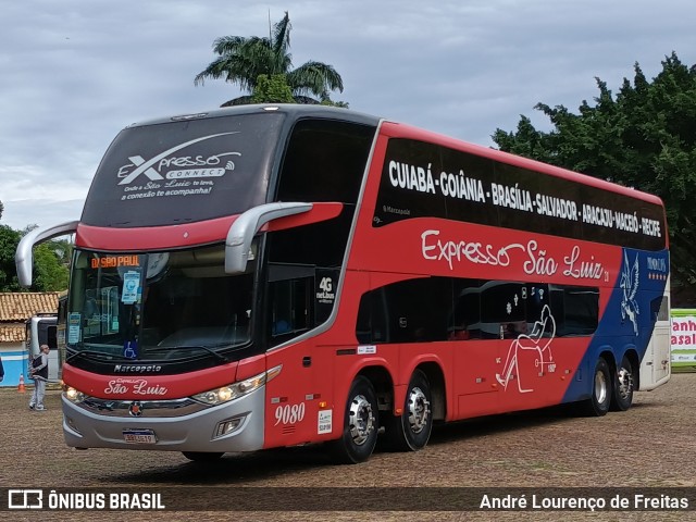 Expresso São Luiz 9080 na cidade de Campinas, São Paulo, Brasil, por André Lourenço de Freitas. Número da foto: #13272124.