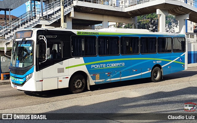 Viação Ponte Coberta RJ 190.051 na cidade de Nilópolis, Rio de Janeiro, Brasil, por Claudio Luiz. Número da foto: #13272627.