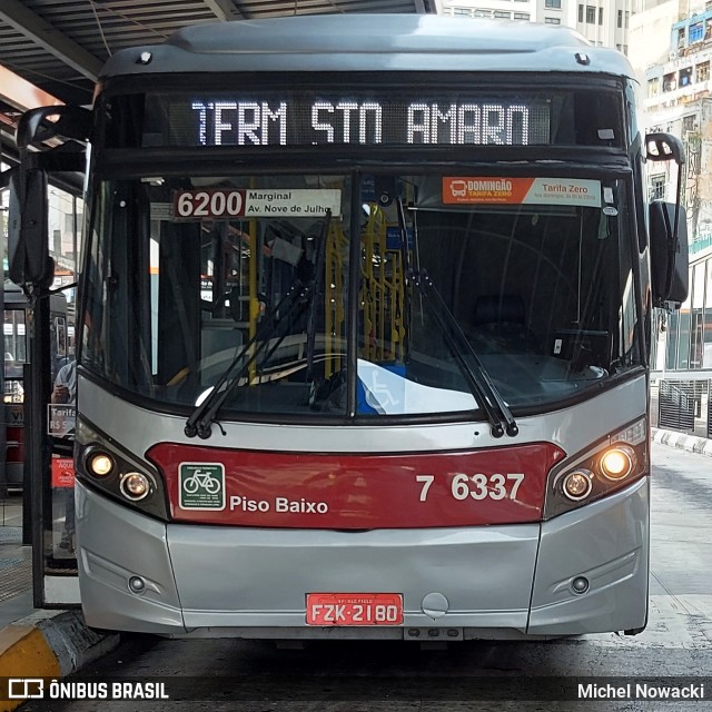 Viação Gatusa Transportes Urbanos 7 6337 na cidade de São Paulo, São Paulo, Brasil, por Michel Nowacki. Número da foto: #13276005.