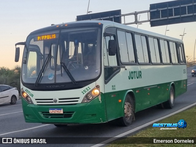 Jotur - Auto Ônibus e Turismo Josefense 1531 na cidade de Florianópolis, Santa Catarina, Brasil, por Emerson Dorneles. Número da foto: #13274508.