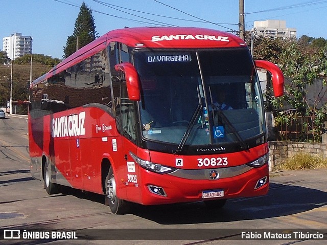 Viação Santa Cruz 30823 na cidade de Três Corações, Minas Gerais, Brasil, por Fábio Mateus Tibúrcio. Número da foto: #13275998.