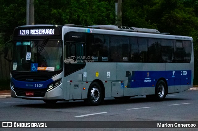 Transcooper > Norte Buss 2 6094 na cidade de Barueri, São Paulo, Brasil, por Marlon Generoso. Número da foto: #13275524.