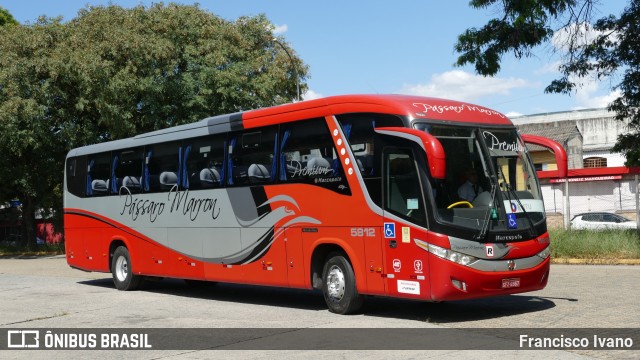 Empresa de Ônibus Pássaro Marron 5812 na cidade de São Paulo, São Paulo, Brasil, por Francisco Ivano. Número da foto: #13276124.