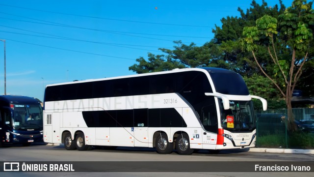 Auto Viação Catarinense 321316 na cidade de São Paulo, São Paulo, Brasil, por Francisco Ivano. Número da foto: #13276432.