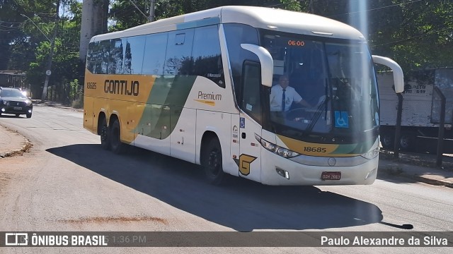Empresa Gontijo de Transportes 18685 na cidade de Matozinhos, Minas Gerais, Brasil, por Paulo Alexandre da Silva. Número da foto: #13275164.