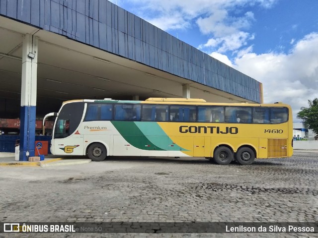 Empresa Gontijo de Transportes 14610 na cidade de Caruaru, Pernambuco, Brasil, por Lenilson da Silva Pessoa. Número da foto: #13274792.