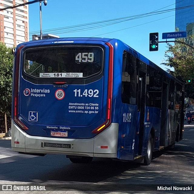 Viação Pirajuçara 11.492 na cidade de São Paulo, São Paulo, Brasil, por Michel Nowacki. Número da foto: #13275895.