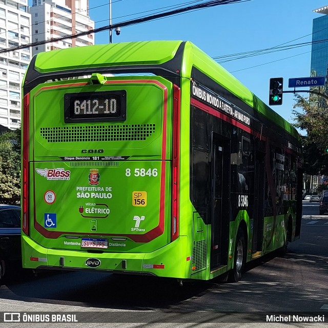 Auto Viação Transcap >> Auto Bless Transportes 8 5846 na cidade de São Paulo, São Paulo, Brasil, por Michel Nowacki. Número da foto: #13275939.