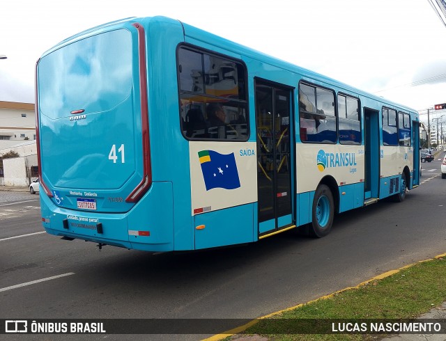 Transul – Transportes Urbanos Nossa Senhora dos Prazeres 41 na cidade de Lages, Santa Catarina, Brasil, por LUCAS NASCIMENTO. Número da foto: #13276255.