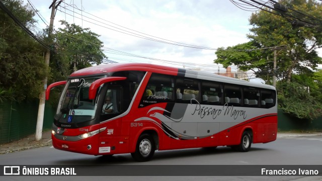 Empresa de Ônibus Pássaro Marron 5314 na cidade de São Paulo, São Paulo, Brasil, por Francisco Ivano. Número da foto: #13276049.