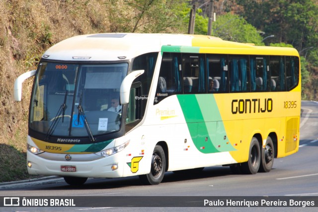 Empresa Gontijo de Transportes 18395 na cidade de Piraí, Rio de Janeiro, Brasil, por Paulo Henrique Pereira Borges. Número da foto: #13275641.