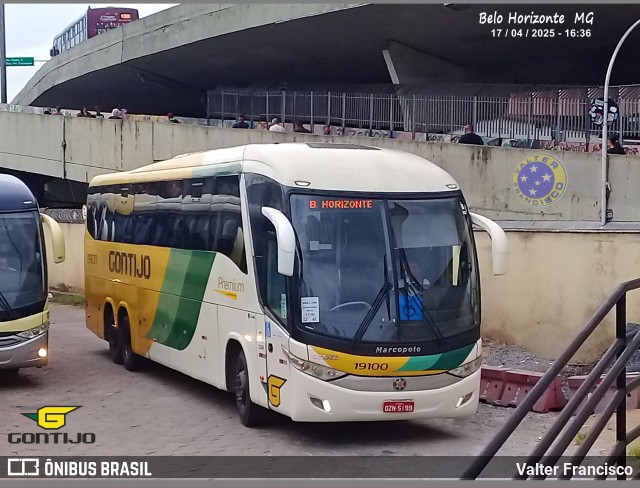 Empresa Gontijo de Transportes 19100 na cidade de Belo Horizonte, Minas Gerais, Brasil, por Valter Francisco. Número da foto: #13275530.