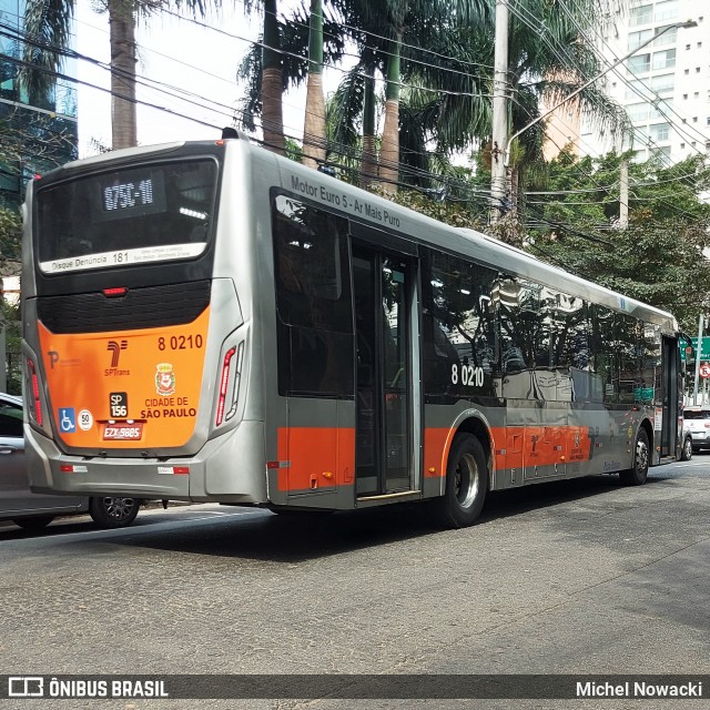 TRANSPPASS - Transporte de Passageiros 8 0210 na cidade de São Paulo, São Paulo, Brasil, por Michel Nowacki. Número da foto: #13276114.