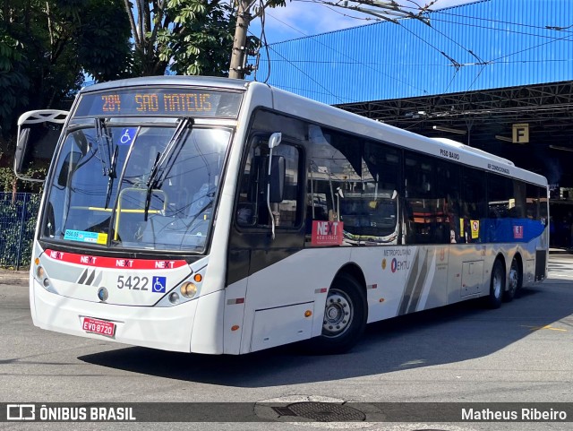 Next Mobilidade - ABC Sistema de Transporte 5422 na cidade de Santo André, São Paulo, Brasil, por Matheus Ribeiro. Número da foto: #13276492.