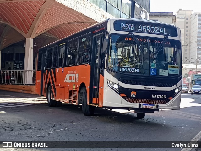 Viação Cidade do Aço RJ 174.017 na cidade de Barra Mansa, Rio de Janeiro, Brasil, por Evelyn Lima. Número da foto: #13275887.