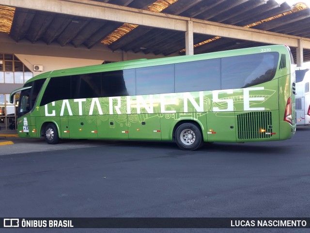 Auto Viação Catarinense 3370 na cidade de Lages, Santa Catarina, Brasil, por LUCAS NASCIMENTO. Número da foto: #13274488.