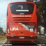 Lirabus 14100 na cidade de São Carlos, São Paulo, Brasil, por Ronaldo Pastore. Número da foto: #:id.