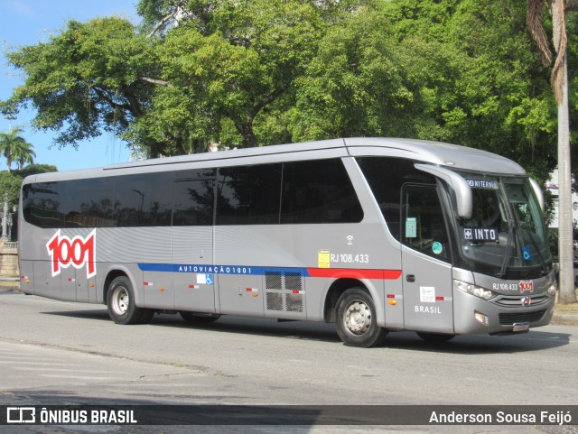 Auto Viação 1001 RJ 108.433 na cidade de Rio de Janeiro, Rio de Janeiro, Brasil, por Anderson Sousa Feijó. Número da foto: #13277465.