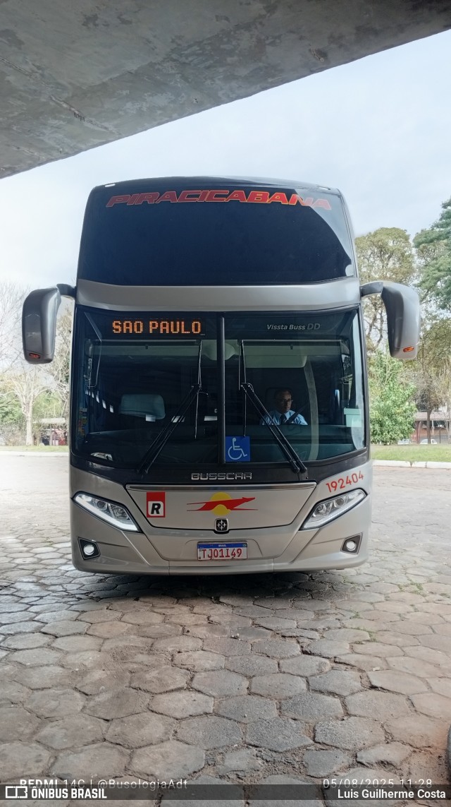 Viação Piracicabana 192404 na cidade de Adamantina, São Paulo, Brasil, por Luis Guilherme Costa. Número da foto: #13277983.