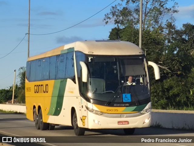 Empresa Gontijo de Transportes 19035 na cidade de Escada, Pernambuco, Brasil, por Pedro Francisco Junior. Número da foto: #13279173.