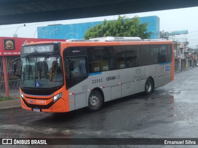 Auto Ônibus São João 22003 na cidade de Feira de Santana, Bahia, Brasil, por Emanuel Silva. Número da foto: #13279002.