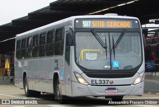 Auto Viação São José dos Pinhais EL337 na cidade de Curitiba, Paraná, Brasil, por Alessandro Fracaro Chibior. Número da foto: #13277470.