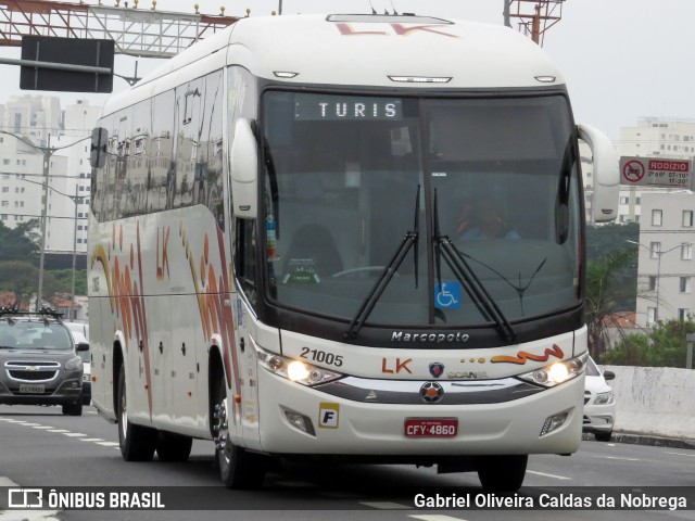 LK Transportadora Turística 21005 na cidade de São Paulo, São Paulo, Brasil, por Gabriel Oliveira Caldas da Nobrega. Número da foto: #13279241.