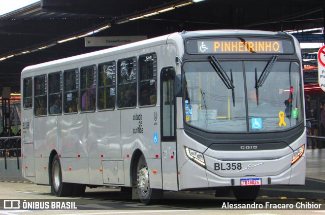 Transporte Coletivo Glória BL358 na cidade de Curitiba, Paraná, Brasil, por Alessandro Fracaro Chibior. Número da foto: #13277474.