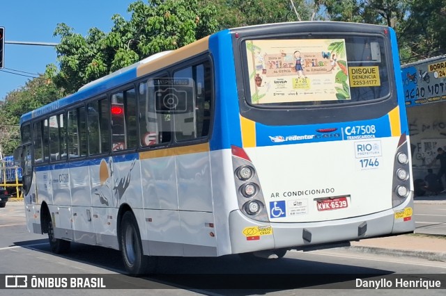 Viação Redentor C47508 na cidade de Rio de Janeiro, Rio de Janeiro, Brasil, por Danyllo Henrique. Número da foto: #13279714.