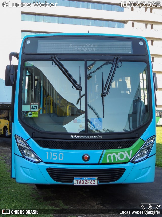 TCGL - Transportes Coletivos Grande Londrina 1150 na cidade de Londrina, Paraná, Brasil, por Lucas Weber Calizario. Número da foto: #13277667.