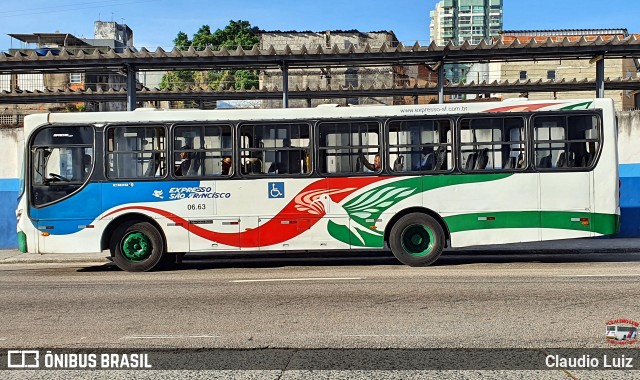 Expresso São Francisco 06.63 na cidade de Nilópolis, Rio de Janeiro, Brasil, por Claudio Luiz. Número da foto: #13279540.