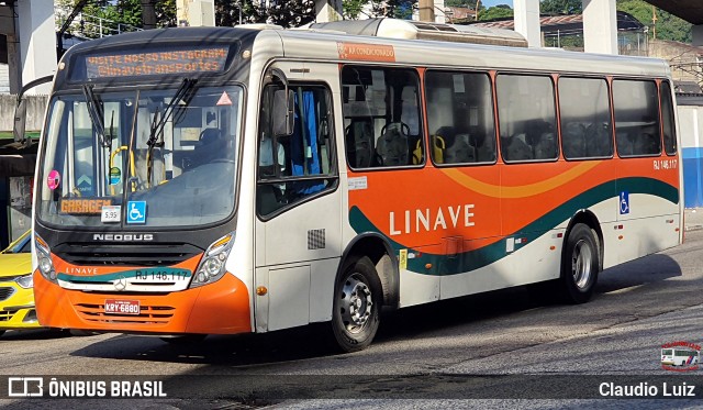 Linave Transportes RJ 146.117 na cidade de Nilópolis, Rio de Janeiro, Brasil, por Claudio Luiz. Número da foto: #13279556.