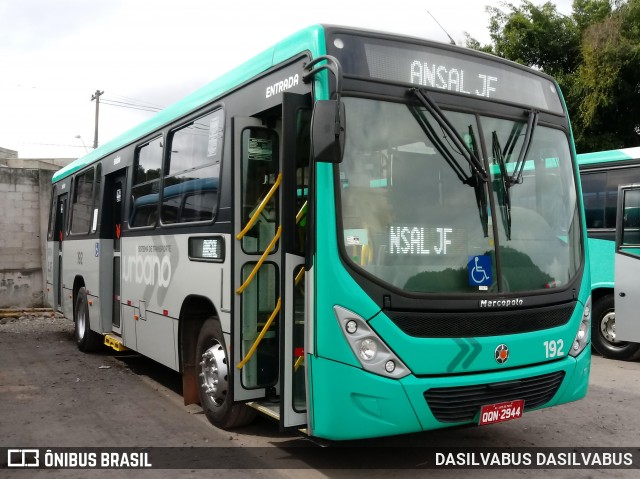 ANSAL - Auto Nossa Senhora de Aparecida 192 na cidade de Juiz de Fora, Minas Gerais, Brasil, por DASILVABUS DASILVABUS. Número da foto: #13277517.