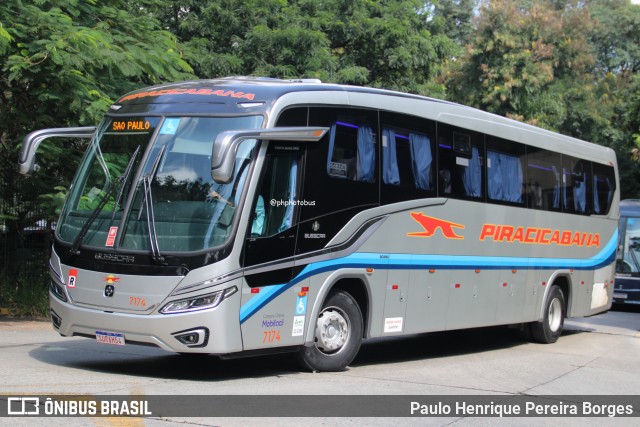 Viação Piracicabana 7174 na cidade de São Paulo, São Paulo, Brasil, por Paulo Henrique Pereira Borges. Número da foto: #13278943.