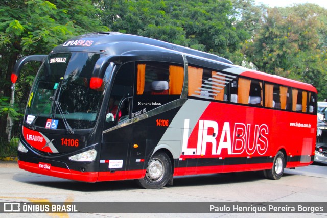 Lirabus 14106 na cidade de São Paulo, São Paulo, Brasil, por Paulo Henrique Pereira Borges. Número da foto: #13278896.