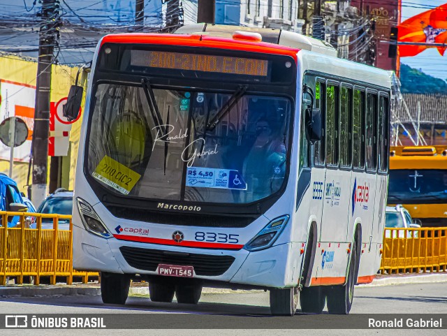 Capital Transportes 8335 na cidade de Aracaju, Sergipe, Brasil, por Ronald Gabriel. Número da foto: #13280061.