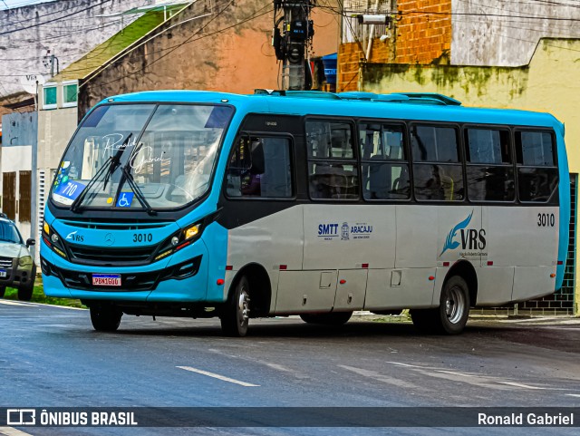 VRS - Viação Roberto Santana 3010 na cidade de Aracaju, Sergipe, Brasil, por Ronald Gabriel. Número da foto: #13280031.