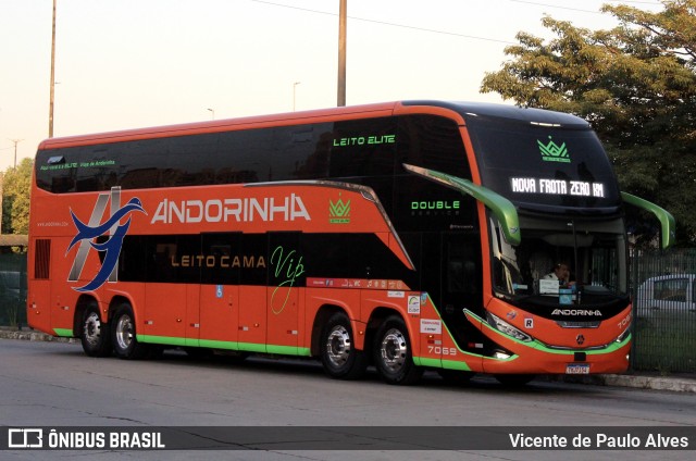 Empresa de Transportes Andorinha 7069 na cidade de São Paulo, São Paulo, Brasil, por Vicente de Paulo Alves. Número da foto: #13276874.