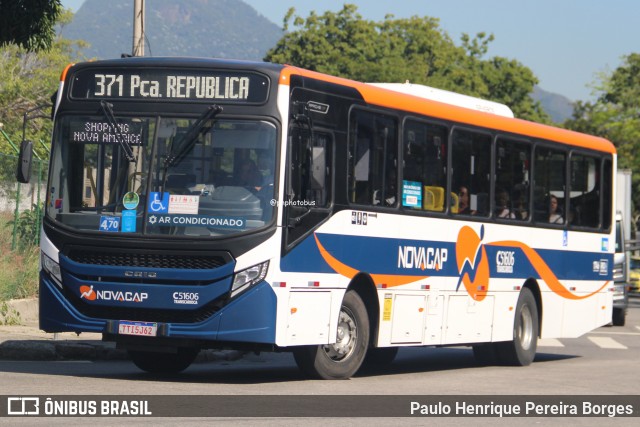 Viação Novacap C51606 na cidade de Rio de Janeiro, Rio de Janeiro, Brasil, por Paulo Henrique Pereira Borges. Número da foto: #13278802.